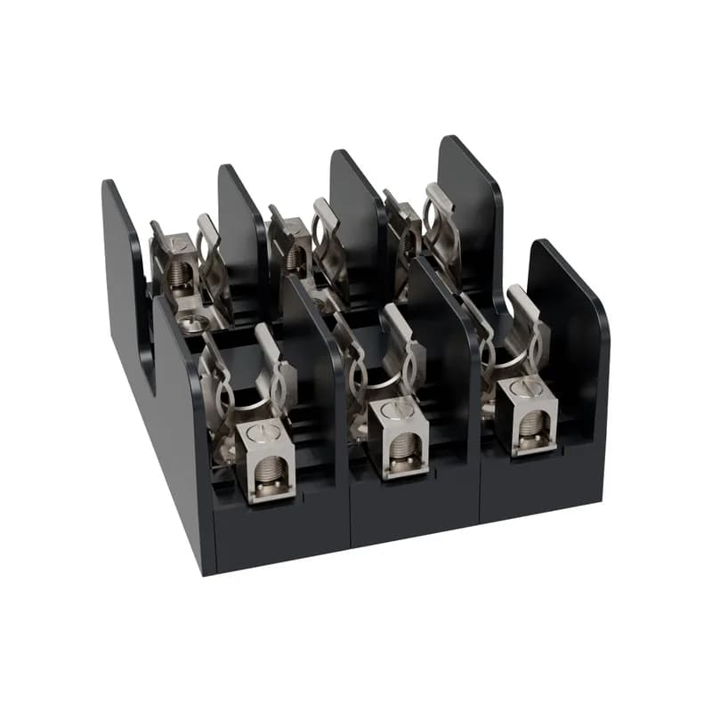Fuse Block 250VAC 250VDC Class R 60A 3-Pole Copper Box