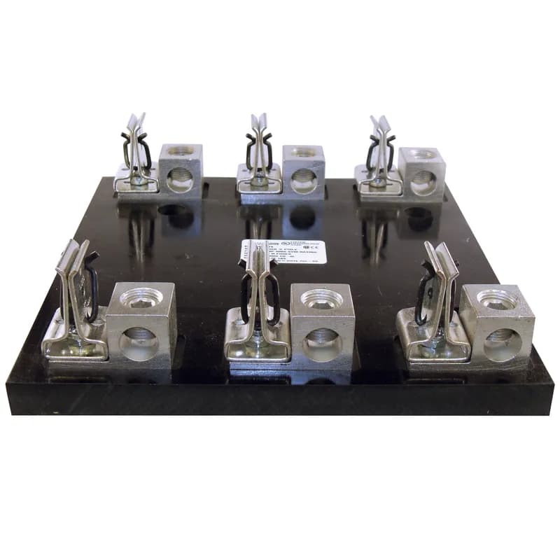 Fuse Block 600VAC 600VDC Class R 200A 3-Pole Box Side-Clip