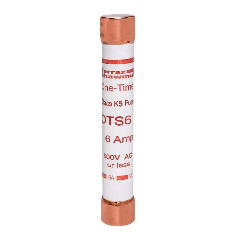 Fuse OTS - Class K5 - Fast-Acting 600VAC 300VDC 6A Ferrule Amp-Trap®