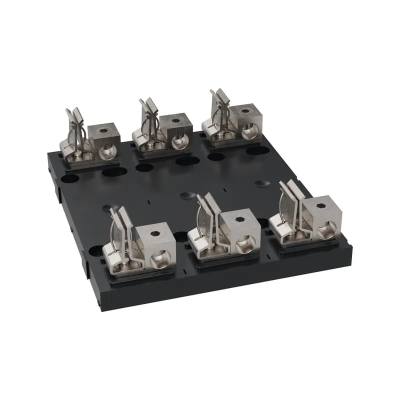 Fuse Block 600VAC 600VDC Class H/K 200A 3-Pole Copper Box Side Clip