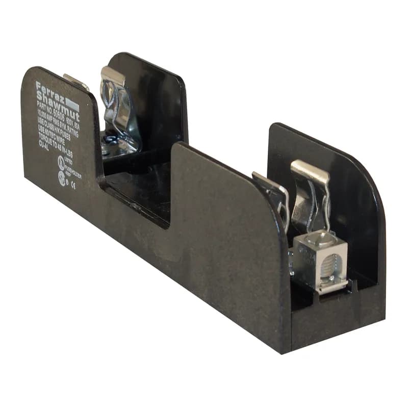 Fuse Block 600VAC 600VDC Class H/K 60A 1-Pole Box with Reinforced Clip