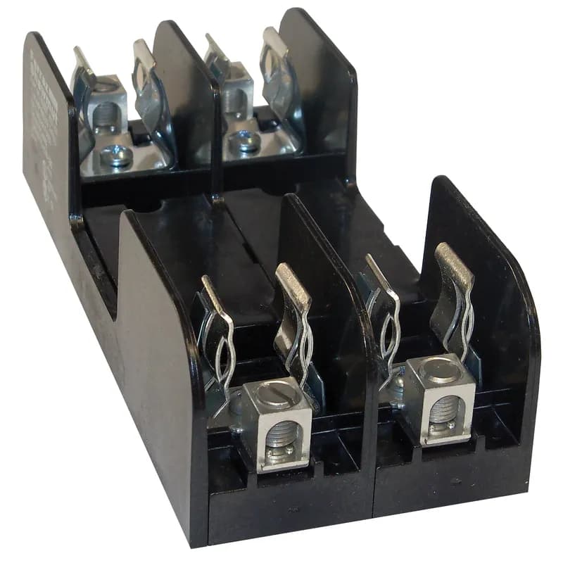 Fuse Block 600VAC 600VDC Class H/K 60A 2-Pole Box with Reinforced Clip