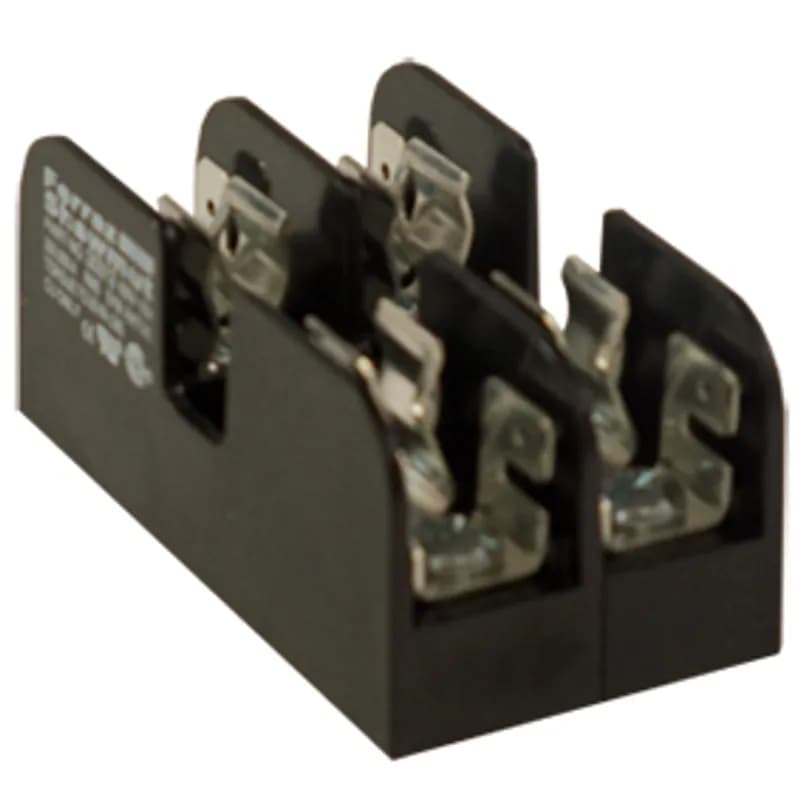 Fuse Block 600VAC 600VDC Midget 30A 2-Pole Screw with Reinforced Clip