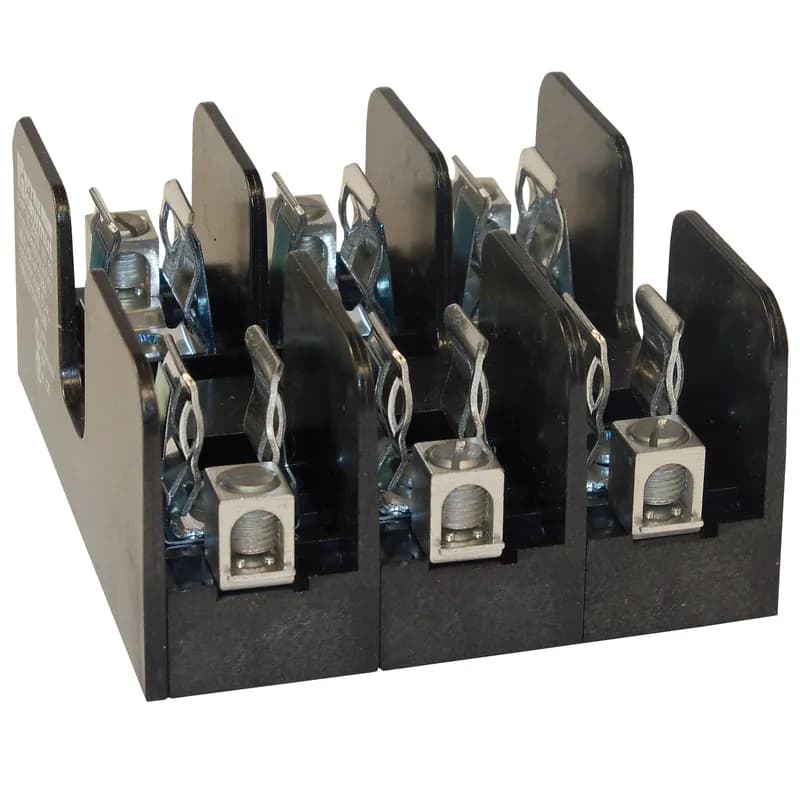 Fuse Block 250VAC 250VDC Class H/K 60A 3-Pole Box with Reinforced Clip