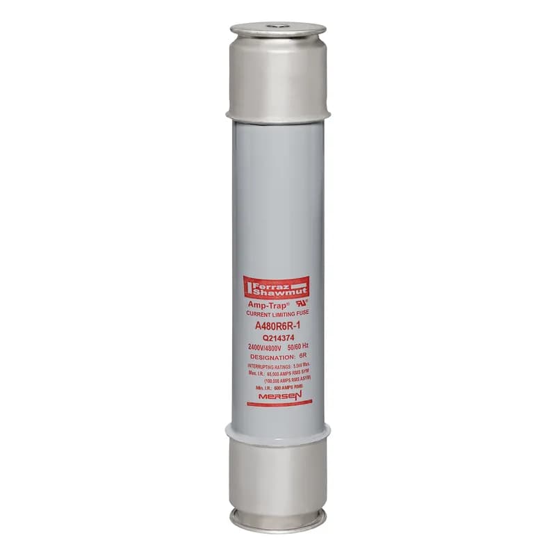 Back-Up R-Rated Medium Voltage Fuse 4800VAC 6R Mounting: Ferrule Style: Hookeye Visual Indicator Amp-Trap®