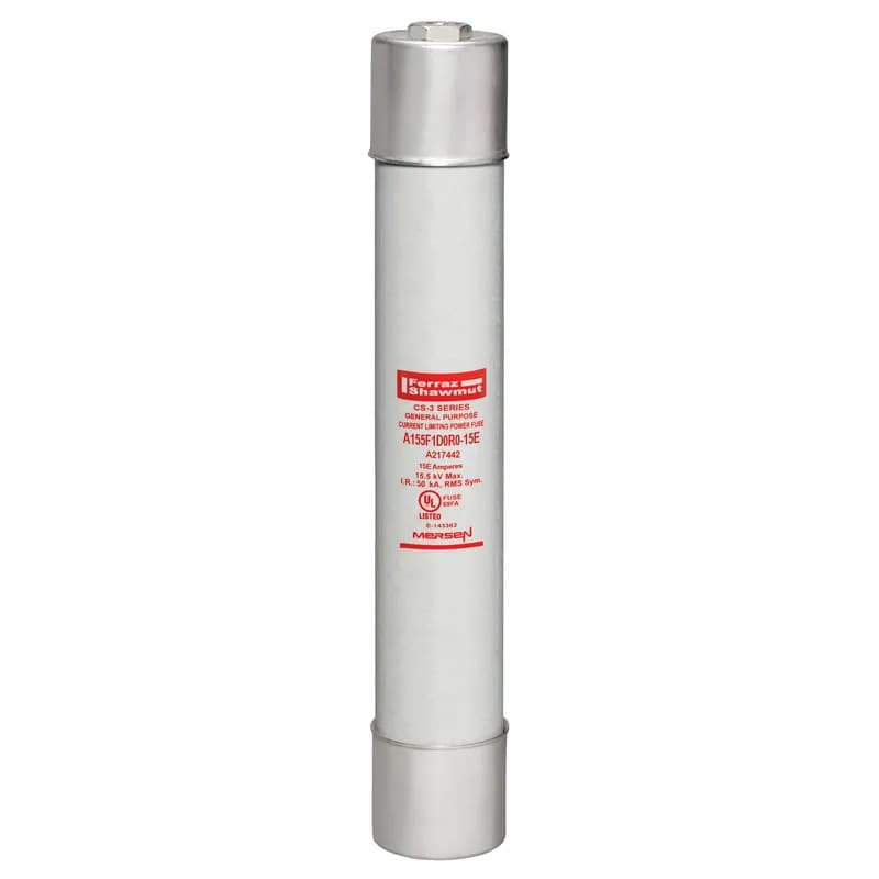 Medium Voltage E-Rated Fuse 15500VAC 15A Ferrule, Series: D0R0 Visual Indicator Amp-Trap®