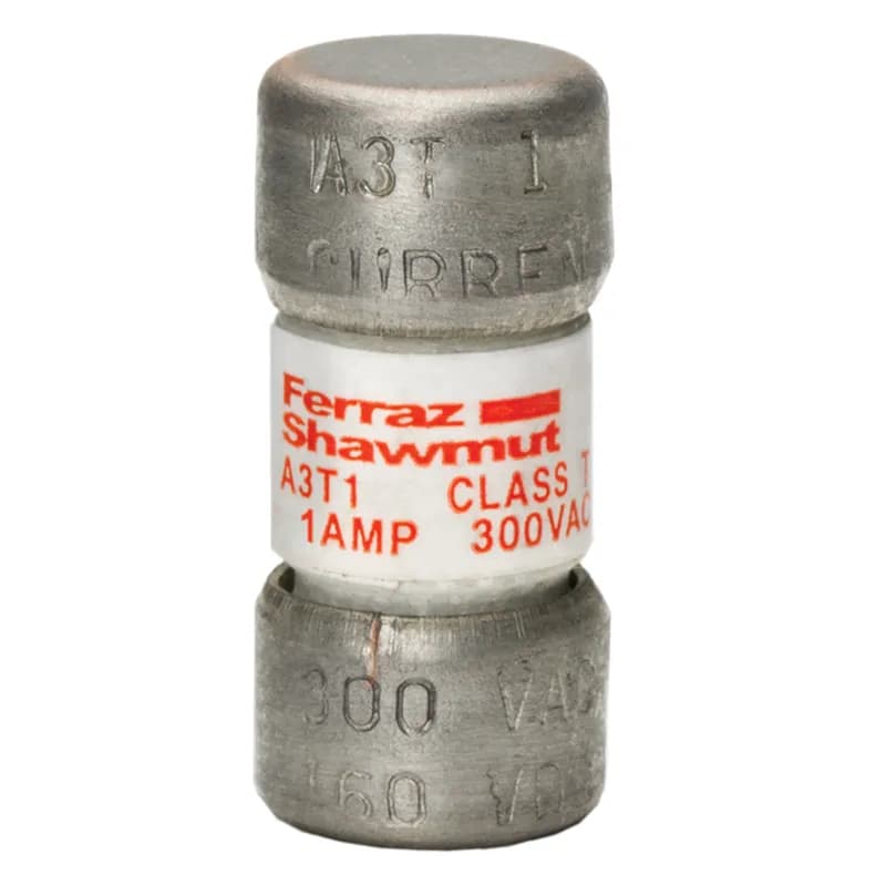 Fuse A3T - Class T - Fast-Acting 300VAC 160VDC 1A Ferrule Amp-Trap®