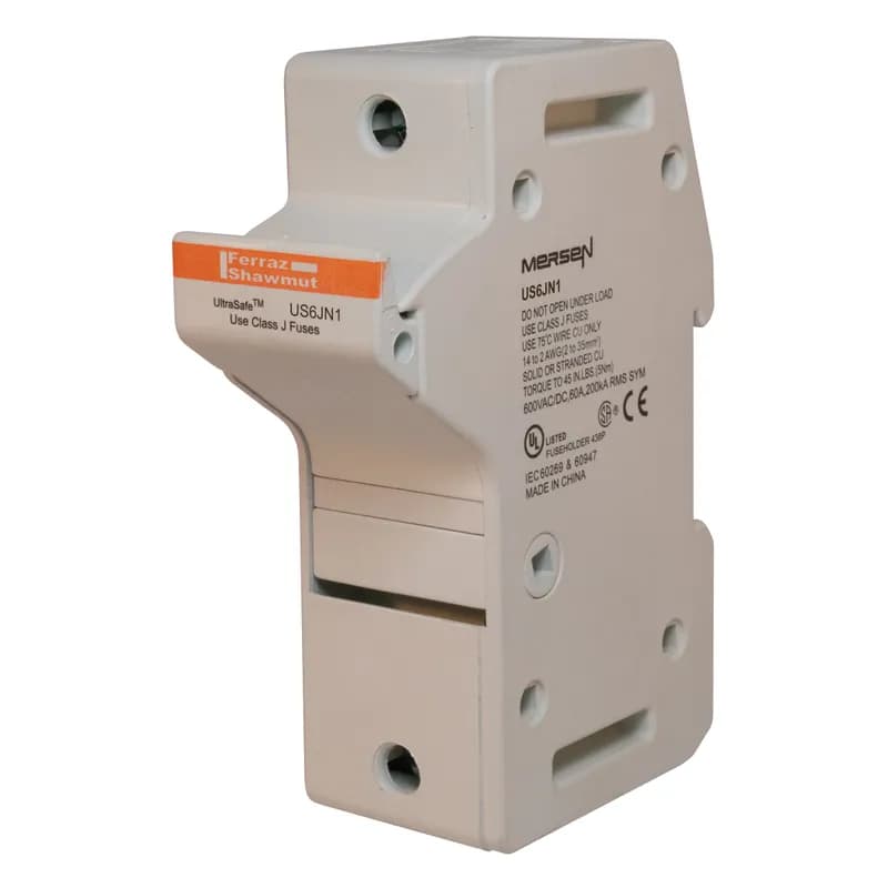 Fuse Holder UltraSafe™ 600VAC 600VDC Class J 60A N Pressure Plate IP65