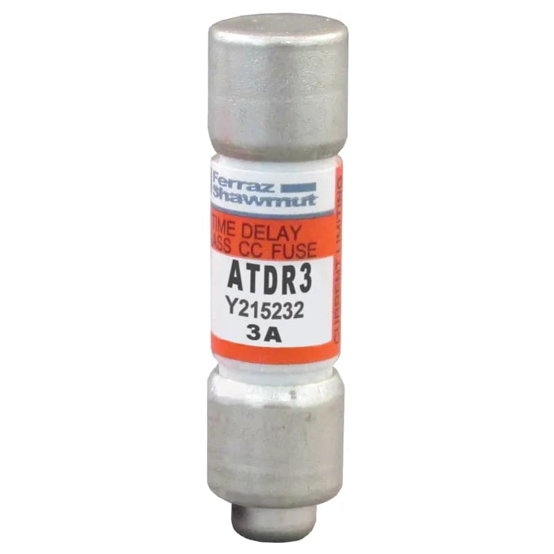 Fuse ATDR - Class CC - Time-Delay 600VAC 300VDC 3A Ferrule Amp-Trap 2000®