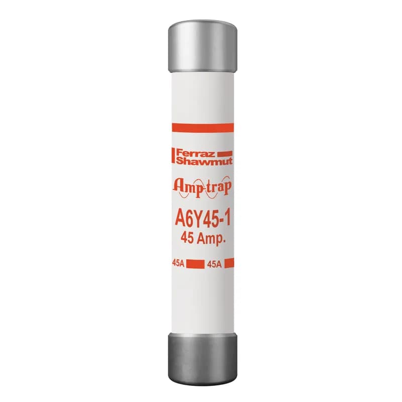 Mersen A6Y45-1 - Fuse A6Y 600VAC 500VDC 45A Type 1 Ferrule Amp-Trap®