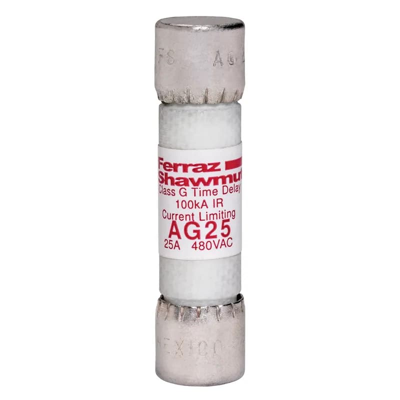 Fuse AG - Class G 480VAC 25A Time Delay Ferrule Amp-Trap®