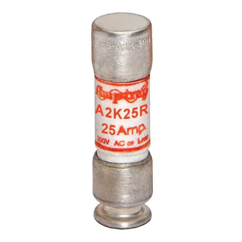 Mersen A2K25R - Fuse A2K-R - Class RK1 - Fast-Acting 250VAC 250VDC 25A Ferrule Amp-Trap®
