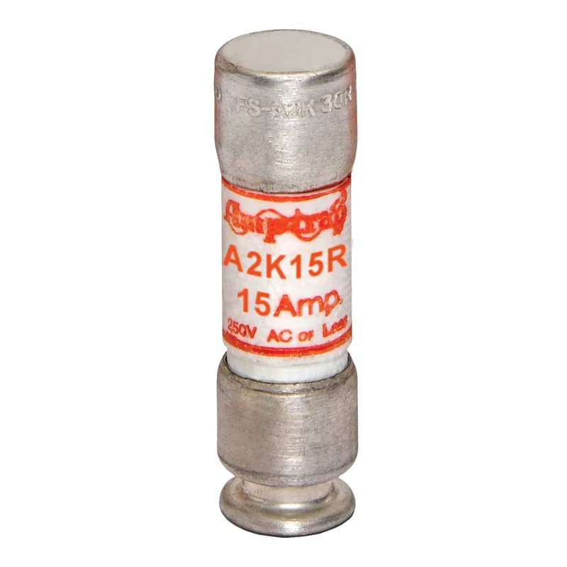 Mersen A2K15R - Fuse A2K-R - Class RK1 - Fast-Acting 250VAC 250VDC 15A Ferrule Amp-Trap®