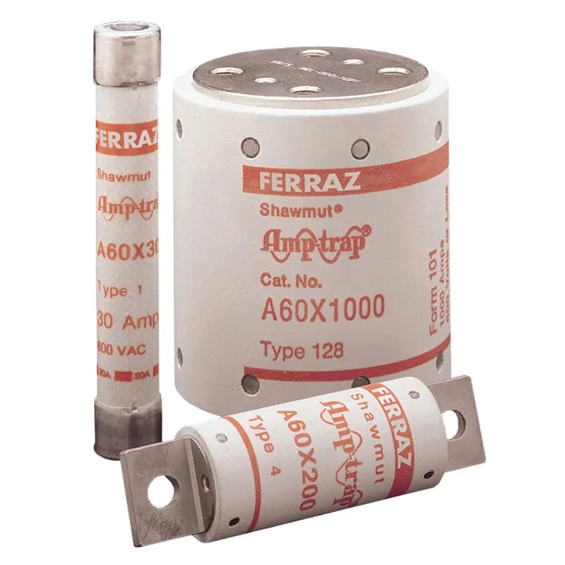 Mersen A60X800-128A - A60X Amp-trap Form 101 Semiconductor Protection fuses are popular for the protection of higher voltage heavy rectifiers such as traction rectifiers. They can carry long sustained overloads common with heavy duty apparatus. 700A through 2000A sizes are of compact, hockey-puck design, able to provide high power protection in a small space. 600 Volts 800 amps type 128A.