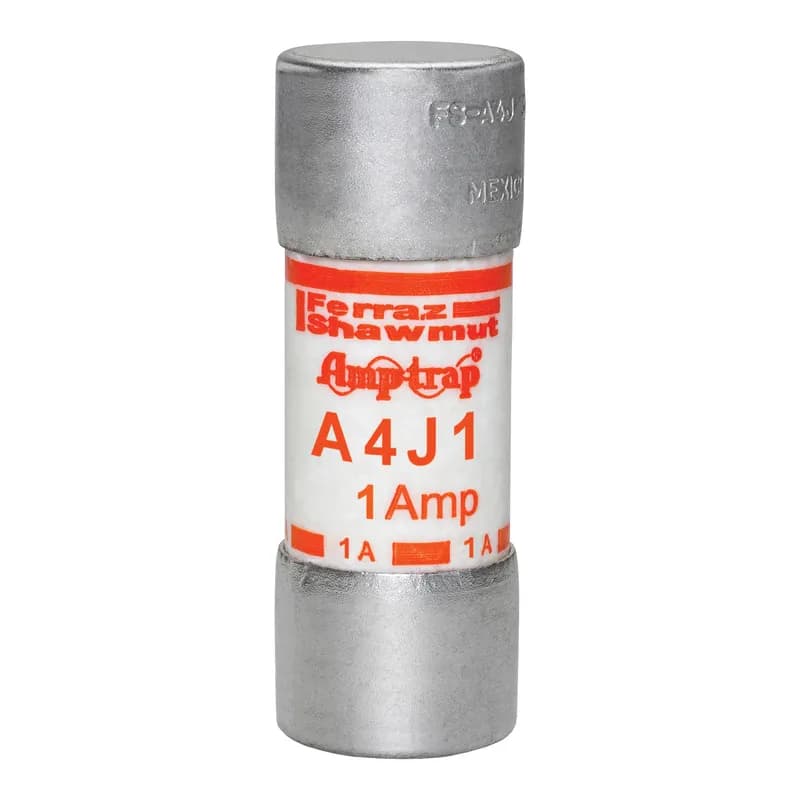 Fuse A4J - Class J - Fast-Acting 600VAC 300VDC 1A Ferrule Amp-Trap®