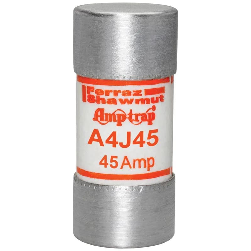 Fuse A4J - Class J - Fast-Acting 600VAC 300VDC 45A Ferrule Amp-Trap®