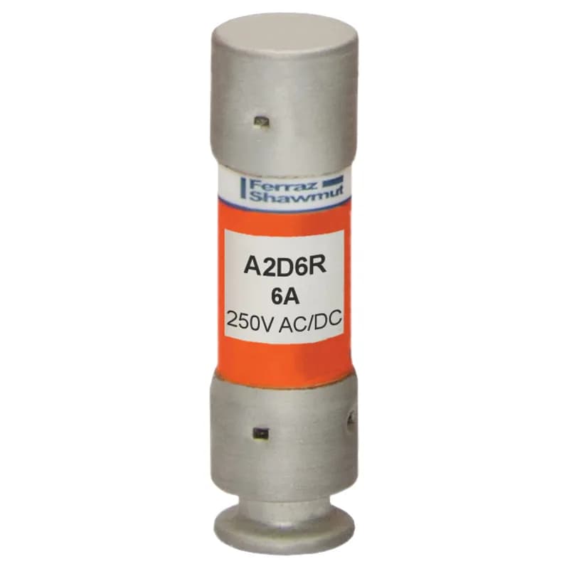 Fuse A2D-R - Class RK1 - Time-Delay 250VAC 250VDC 6A Ferrule Amp-Trap 2000®