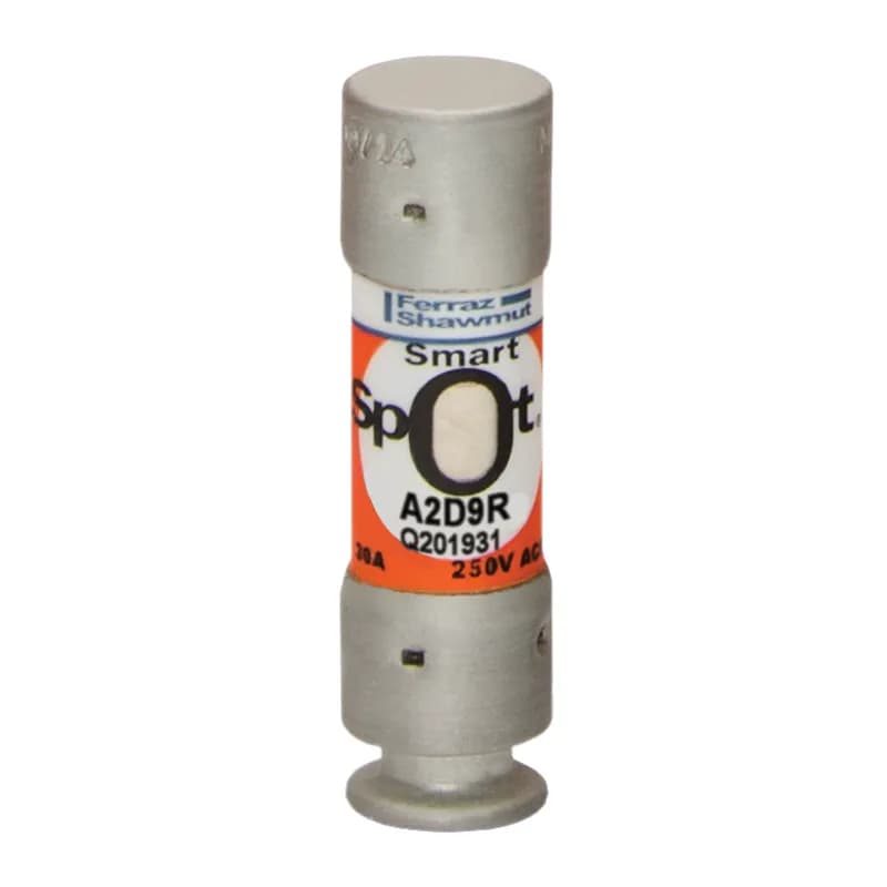 Mersen A2D9R - Fuse A2D-R - Class RK1 - Time-Delay 250VAC 250VDC 9A Ferrule SmartSpot® Amp-Trap 2000®
