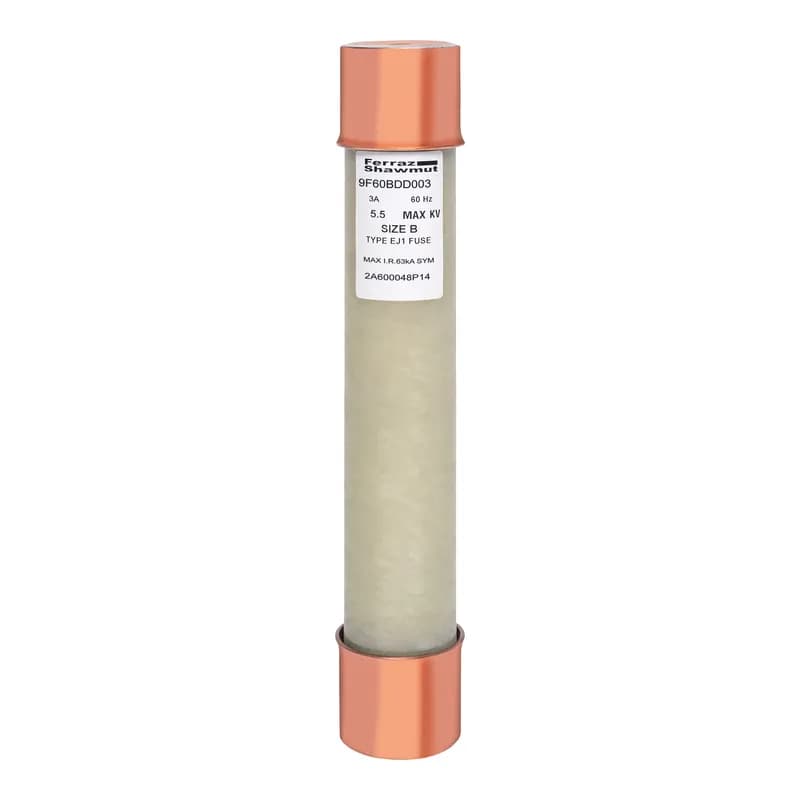 Medium Voltage Potential Transformer Fuse 5500VAC 3A Ferrule Series: BDD Visual Indicator Amp-Trap®
