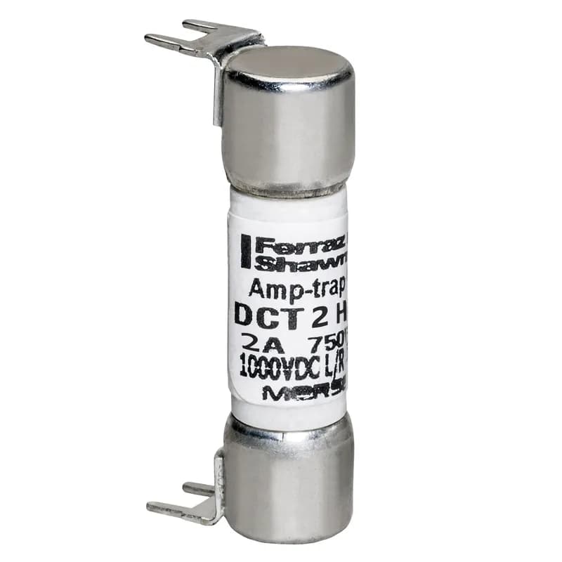 Fuse DCT - Midget - Fast-Acting 750VAC 1000VDC 2A Double Hole Mount Amp-Trap®