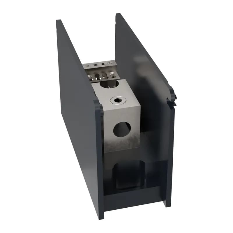Open-Style PDB UL 1953 1000V 135A Tin-plated Aluminum - 175A 1-Pole 1 - 12 openings; 2/0-#14 --- #10-#14 Box to Box