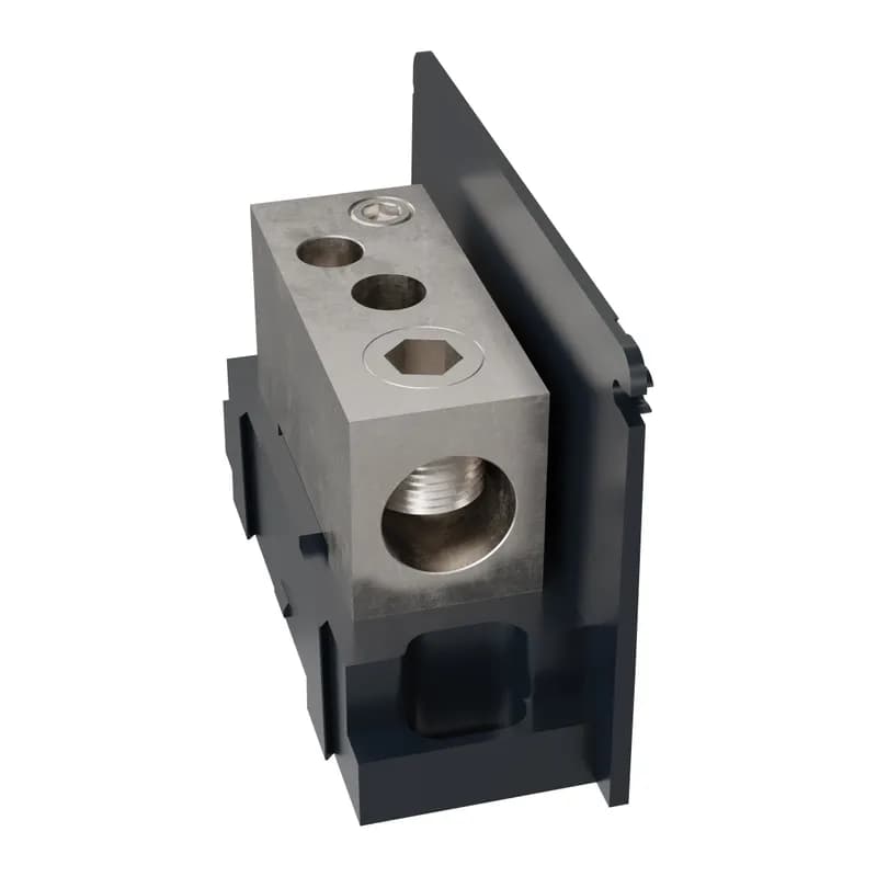 Open-Style PDB UL 1953 1000V 310A Tin-plated Aluminum - 380A Adder 1 - 2 openings; 500-#4 --- 4/0-#6 Box to Box