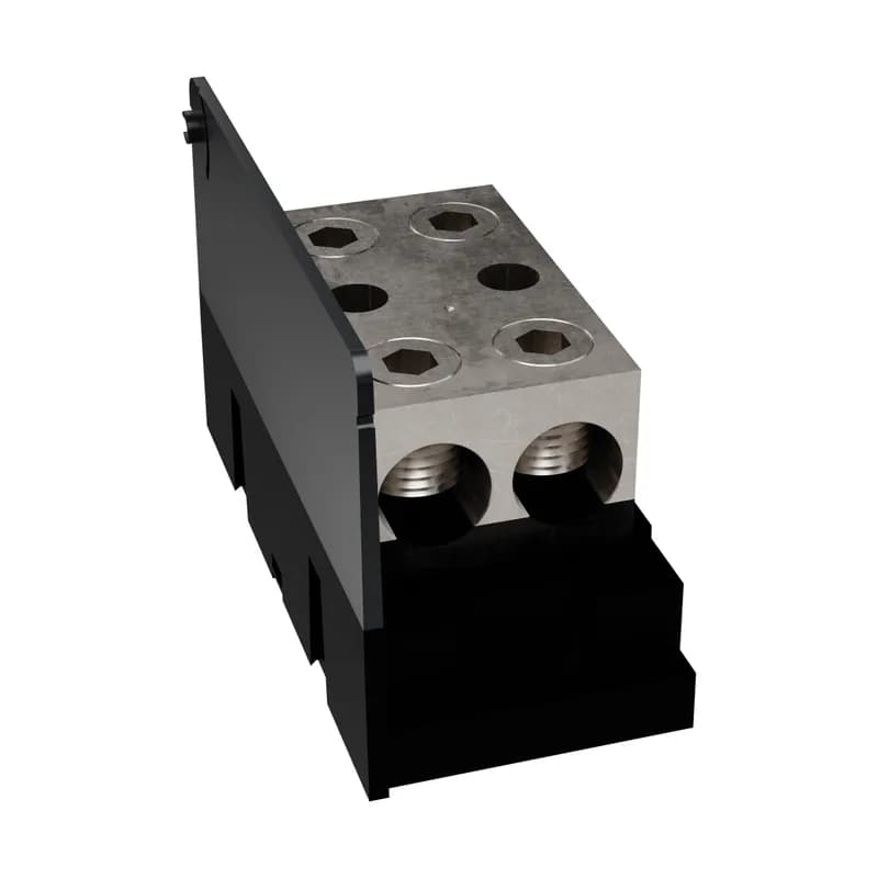 Open-Style PDB UL 1953 1000V Tin-plated Copper - 760A Adder 2 - 2 openings; 500-#4 --- 500-#4 Box to Box