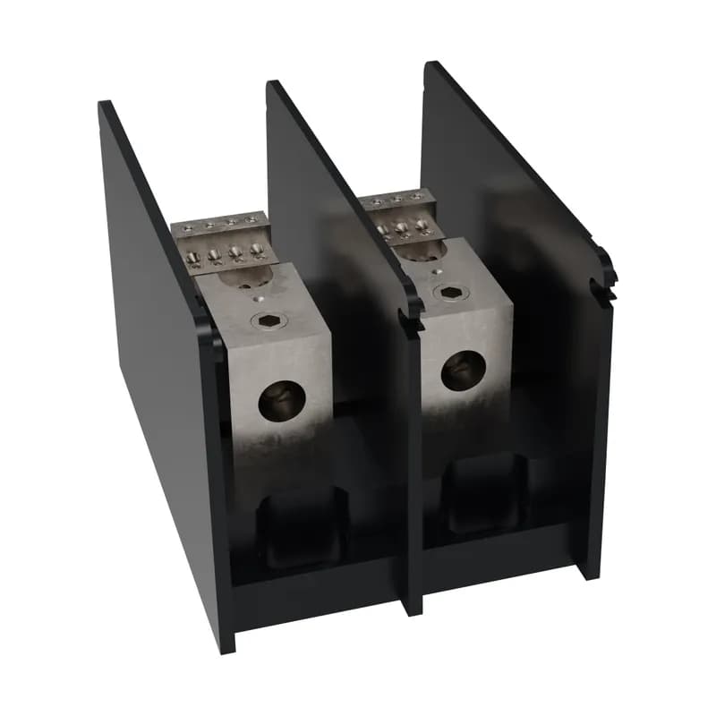Open-Style PDB UL 1953 1000V Tin-plated Copper - 175A 2-Pole 1 - 12 openings; 2/0-#14 --- #10-#14 Box to Box