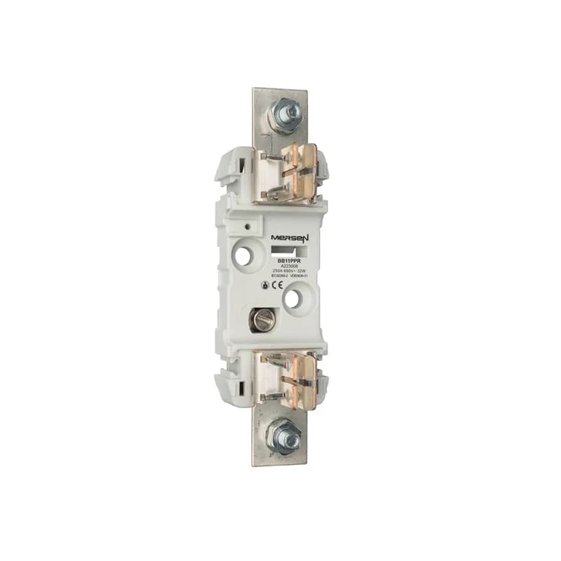 NH plastic base Size NH1 1000VAC 1000VDC 250A 1-Pole DIN Rail Connection Screw PP Type