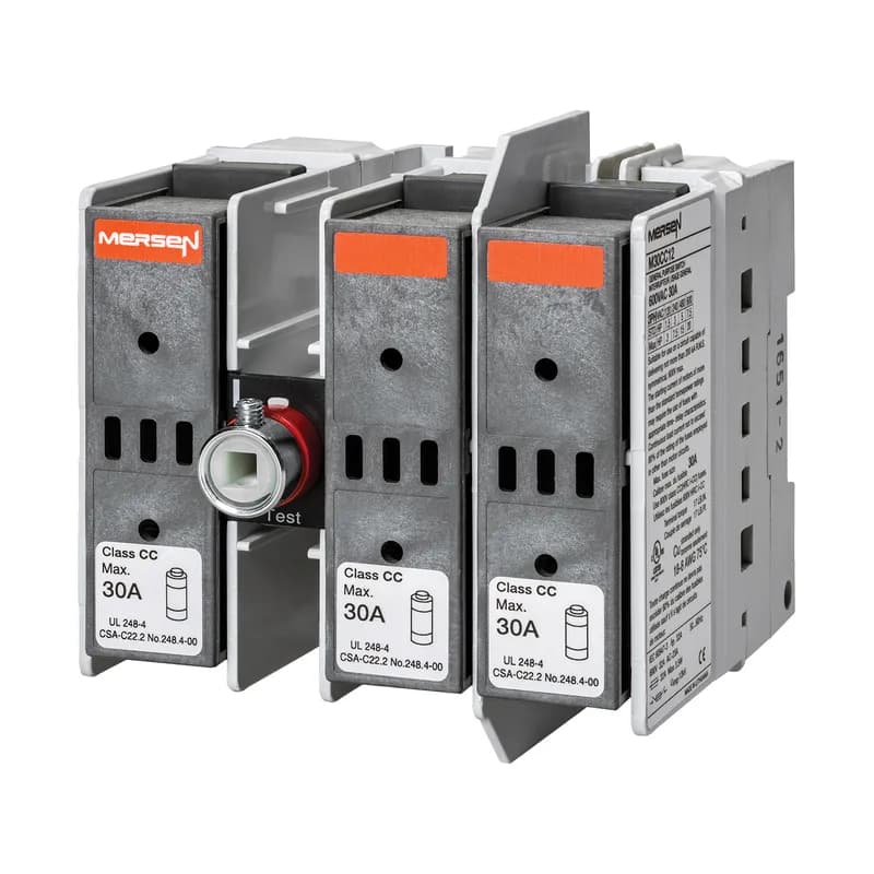 UL 98 Fusible Switch 600VAC Class CC 30A 3-Pole Configuration: 1-2