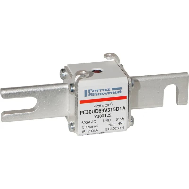 Square Body High-Speed Fuse Protistor® Size 30 aR 690VAC IEC 700VAC UL 315A With Striker DIN 110 Blades
