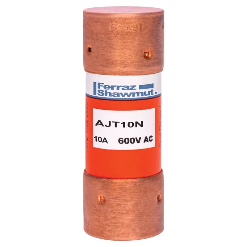 Fuse AJT - Class J - Time-delay 600VAC 500VDC 10A Ferrule Amp-Trap 2000®