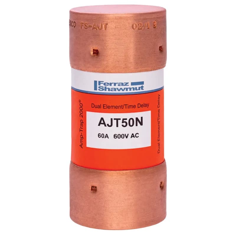 Fuse AJT - Class J - Time-delay 600VAC 400VDC 50A Ferrule Amp-Trap 2000®