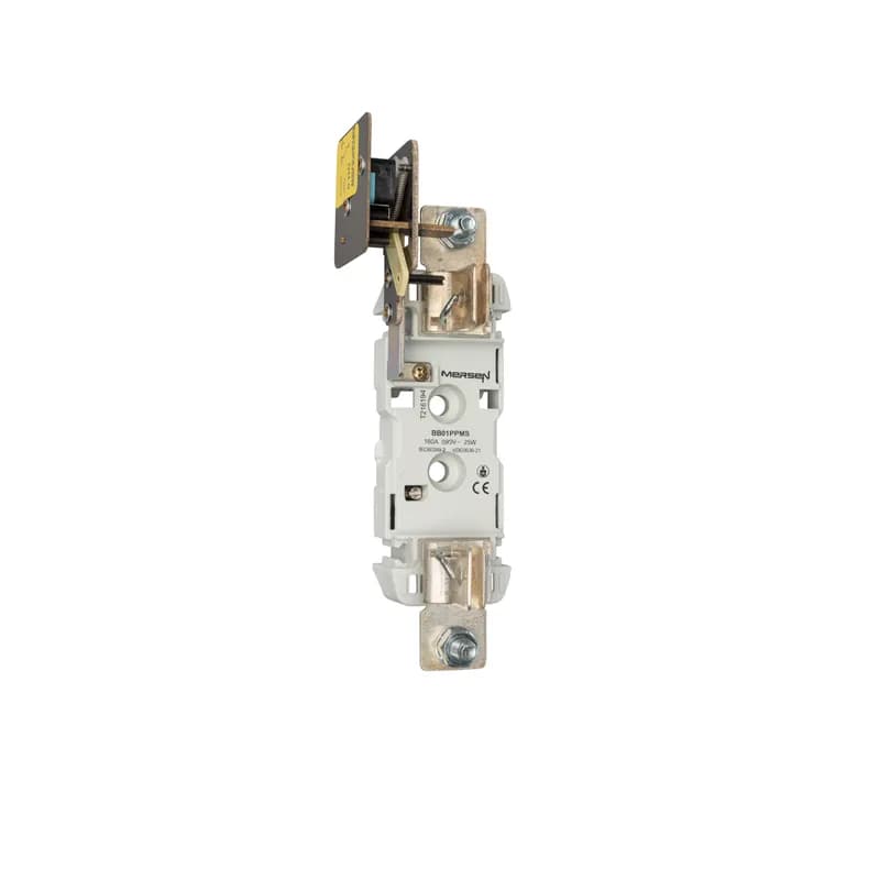NH plastic base Size NH0 1000VAC 1000VDC 160A 1-Pole With Microswitch Screw Mount or DIN Rail Connection Screw