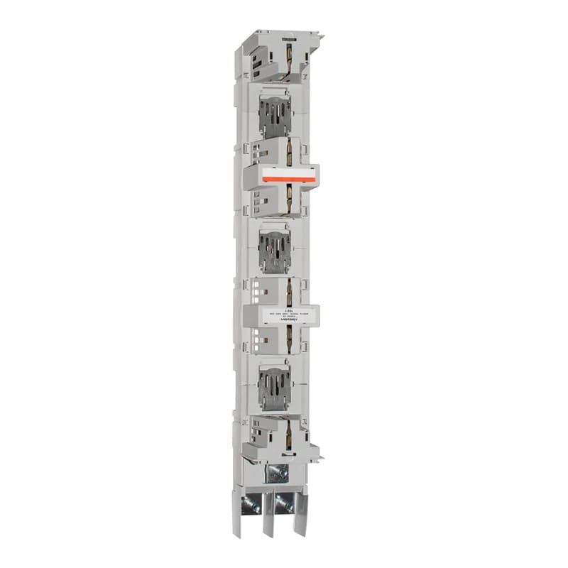 NH-vertical fuse rail BSL Size NH3 690VAC 630A 3-Pole Bus bar system 185 mm With cable connection Screw - M12 bolts