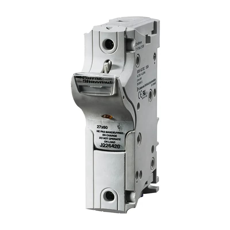 Fuse Holder Modulostar® 800VAC 800VDC Fuse size 27x60 1-Pole+N Faston Lugs IP20