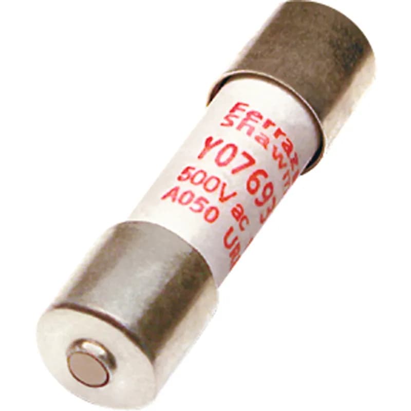 High-Speed Cylindrical Fuse Protistor® Size 10x38 aR 500VAC IEC 1A With Striker
