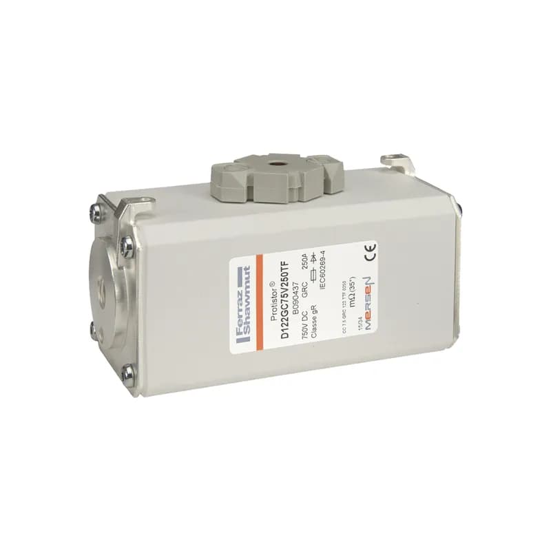 Square Body High-Speed Fuse Protistor® Size 122 gR 750VDC IEC 250A With Striker Flush ends metric threads