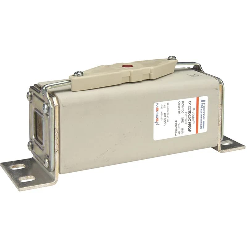 Square Body High-Speed Fuse Protistor® Size 122 aR 2000VDC IEC 160A With Striker L Brackets