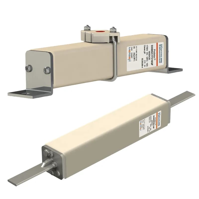 Square Body High-Speed Fuse Protistor® Size 300 gR 2000VDC IEC 25A With Striker Plain Blades