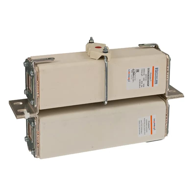 Square Body High-Speed Fuse Protistor® Size 2x302 gR 2000VDC IEC 500A With Striker L Brackets
