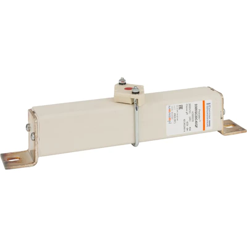 Square Body High-Speed Fuse Protistor® Size 300 gR (gRC) 2000VDC IEC 40A With Striker L Brackets