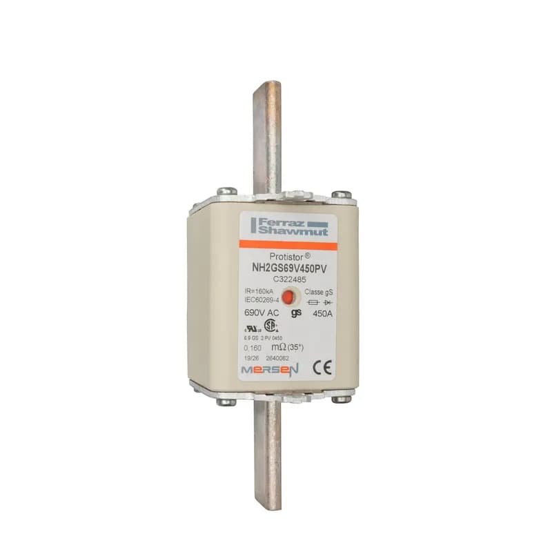 Square Body High-Speed Fuse Protistor® NH Size 2 gS 690VAC IEC 700VAC UL 450A With Double indicator