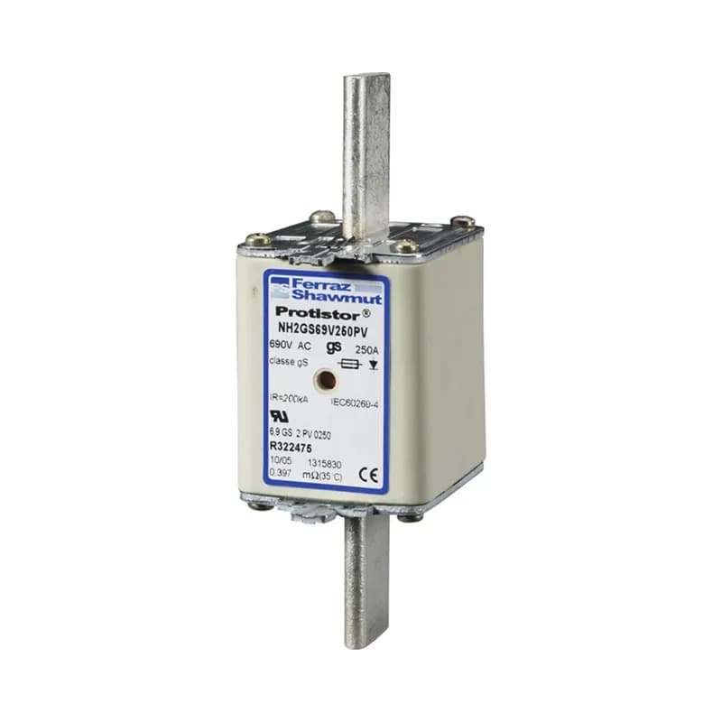 Square Body High-Speed Fuse Protistor® NH Size 2 gS 690VAC IEC 700VAC UL 250A With Double indicator