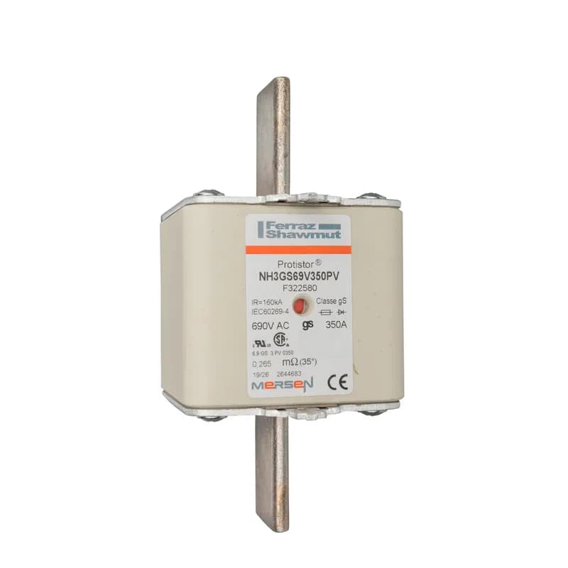 Square Body High-Speed Fuse Protistor® NH Size 3 gS 690VAC IEC 700VAC UL 350A With Double indicator