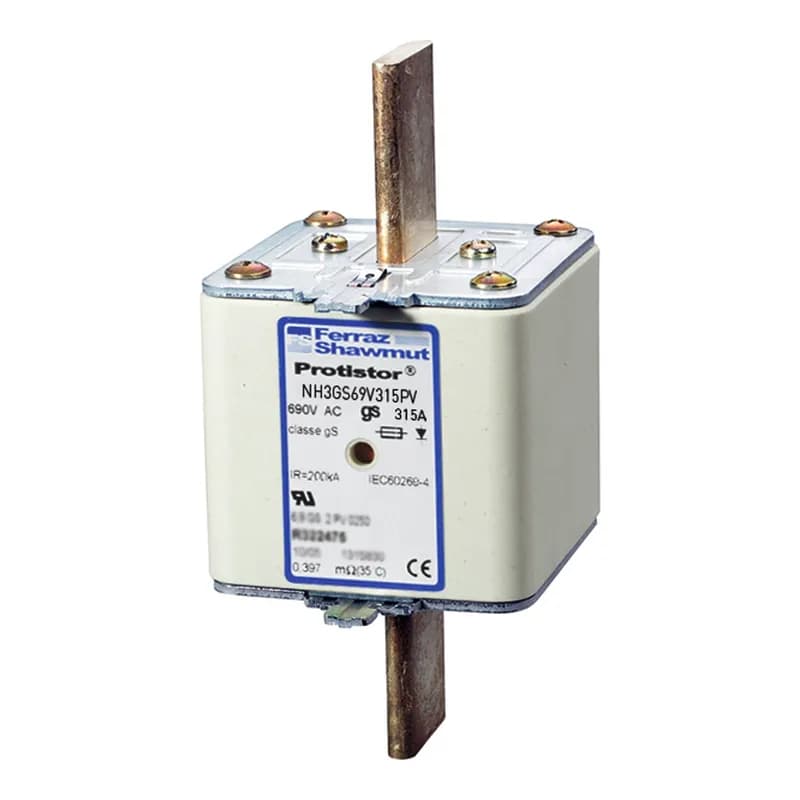 Square Body High-Speed Fuse Protistor® NH Size 3 gS 690VAC IEC 700VAC UL 315A With Double indicator