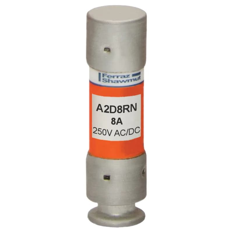 Fuse A2D-R - Class RK1 - Time-Delay 250VAC 250VDC 8A Ferrule Amp-Trap 2000®