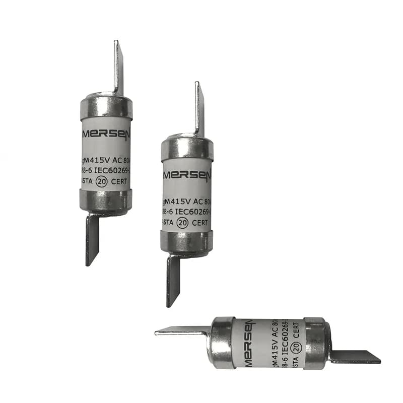 British Standard fuse-link IEC BS88 gM Type F1 415VAC 415VDC 20M36A BNS Offset Blade