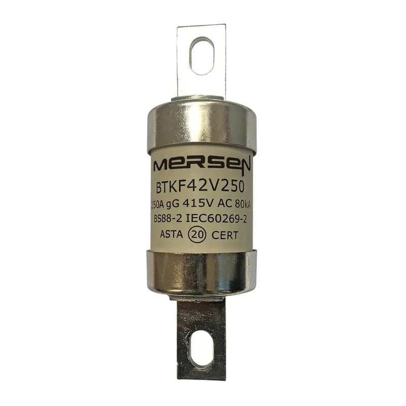 British Standard fuse-link IEC BS88 gG Type B3 415VAC 240VDC 250A BTKF Central Bolted Tag
