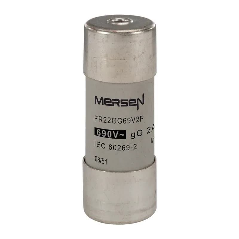 Mersen N093760 - Cylindrical fuse-link gG Size 22x58 IEC 690VAC 2A With Striker